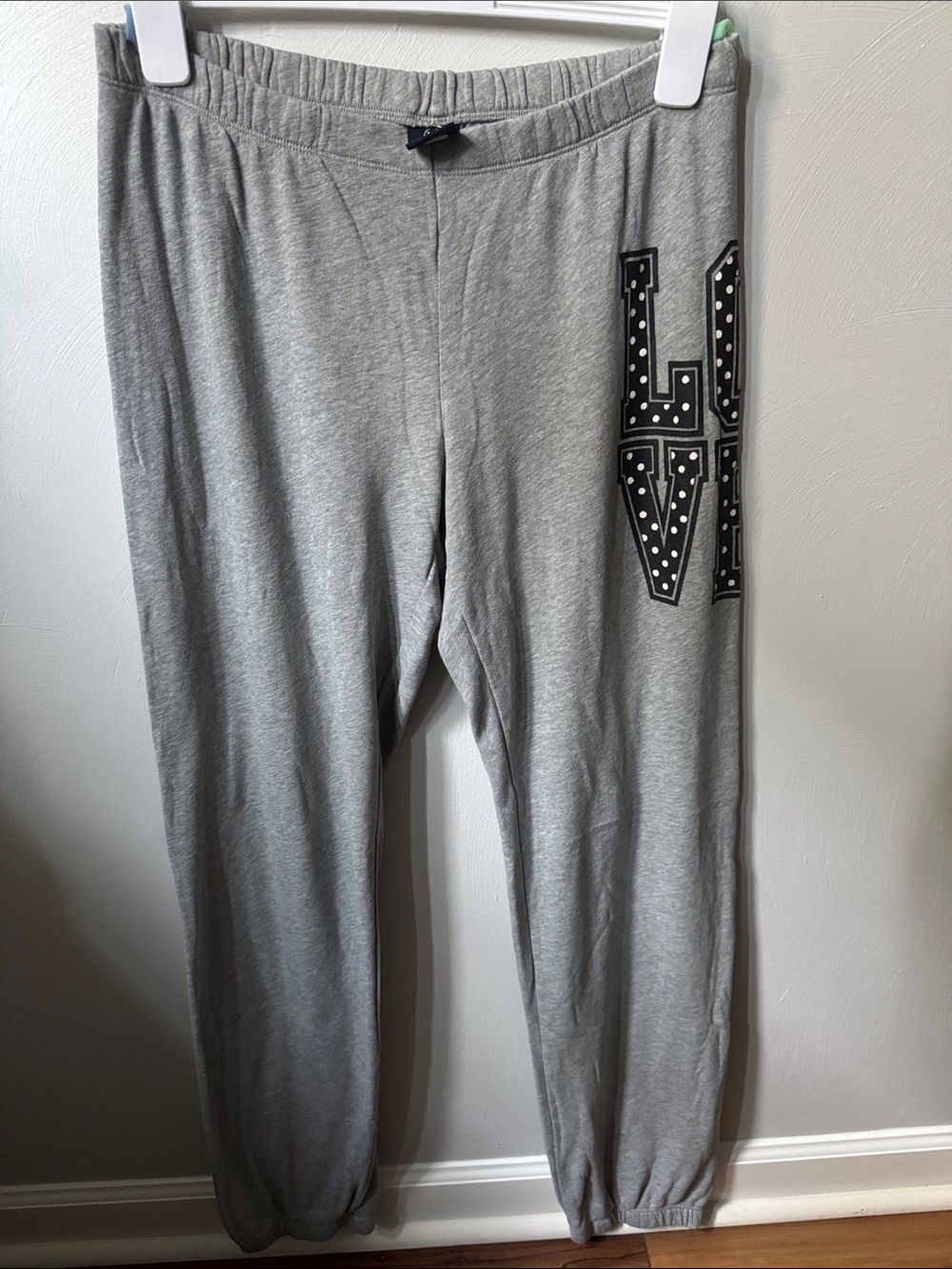 Vintage PINK Victoria's Secret Gray LOVE Sweatpants